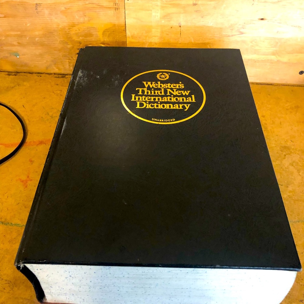 Webster’s Third New International Dictionary Unabridged 1986